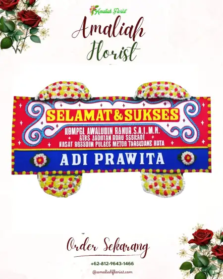 Papan Bunga Ucapan Selamat Singawada